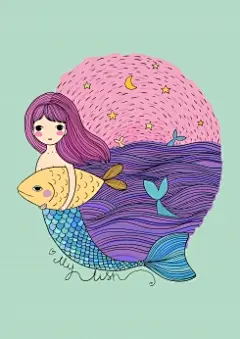 海洋元素/几何图形/文字图案/自然风光/鱼类/美人鱼/星星/艺术文字/月亮