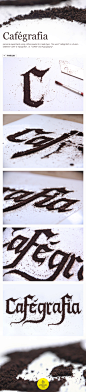 Cafégrafia | Coffee type experiment on Typography Served
