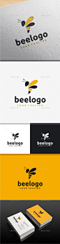 Bee Logo - Animals Logo Templates                                                                                                                                                                                 More: 