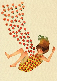 Qing青栀采集到Lee Misook 韩国插画家。
