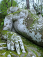 Garden in Bomarzo, Italy. ​​​
