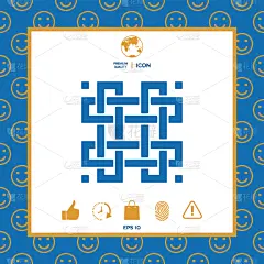 东方人,几何形状,式样,传统,阿拉伯文,圆形,白色,创造力