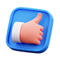Thumb Up 3D Icon