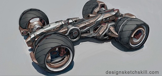 HU Racer 概念科幻汽车设计-概念...