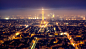 General 5300x3009 Eiffel Tower Paris night tilt shift