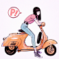 Vespa!, Ilya Kuvshinov : You can support me and get access for process steps, videos, PSDs, brushes, etc. here:

https://www.patreon.com/Kuvshinov_Ilya

More art on:

Facebook https://www.facebook.com/KuvshinovIlia

Twitter https://twitter.com/Kuvshinov_I