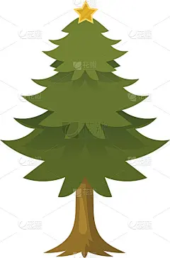 简单卡通圣诞树