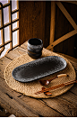 日式陶瓷家用餐厅网红寿司创意复古肠粉点心小吃菜鱼盘子烧烤摆盘-淘宝网