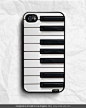 Piano Keyboard iPhone Hard Case / Fits iPhone 4, 4s. $16.99, via Etsy.