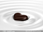 牛奶漩涡中的巧克力创意摄影高清图片 - 大图网设计素材下载