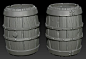 Barrels on Zbrush by ganooon on DeviantArt: 