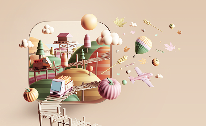 ILLUSTRATION  3D c4d...