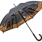 JACK VETTRIANO UMBRELLA - SINGING BUTLER DOUBLE CANOPY UMBRELLA : The Singing Butler is one of the most iconic paintings by the Scottish artist, Jack Vettriano.

These images are now on this fabulous double canopy umbrella which has a metal shaft and a bl