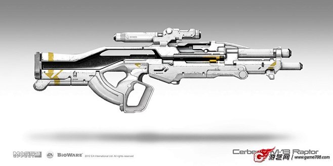 质量效应MESS3官方放出枪械高清3D图...