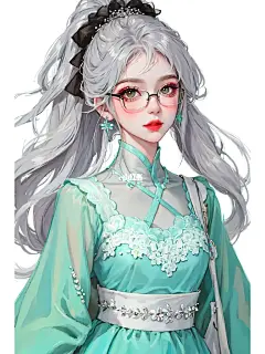 春季复古蕾丝裙‖OOTD‖绝美头像壁纸4连