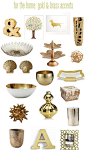 Keep these products in mind for gold and brass accents: 