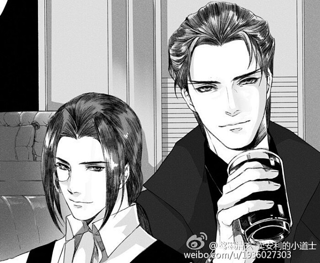 耽美手绘插画 沈谢同人 鸢墨清玄/绘