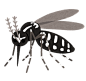bug_hitosujishima_ka昆虫 蚊子 蚂蚁 苍蝇 蚯蚓 蟑螂 卡通 插画 免扣 素材 手绘 png