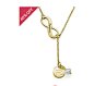 Gold Plated Infinity Y Shaped Birthstone Necklace | MyNameNecklace UK