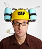美国代购 搞怪 Thinking Cap Drinking Hat（）