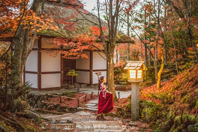 京都岚山上超美寺院——常寂光寺，可以看全...