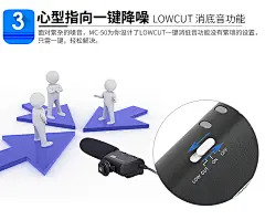 Pixel/品色 MC-50摄像机单反新闻话筒录音专业相机外接采访麦克风婚庆微电影跟拍直播视频拍摄电容式微单话筒-tmall.com天猫