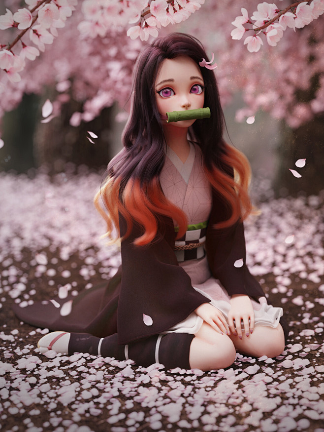 ArtStation - Nezuko,...
