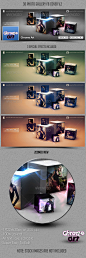 3D Photo Gallery FB Cover V.2 网站界面平面设计素材源文件-淘宝网