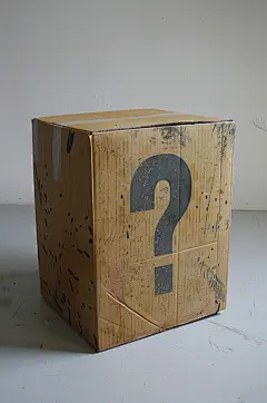 AI数字艺术问号盒子盲盒图片-众图网