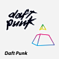NEUF弗 创意防水纹身贴 电音打败小清新 Daft Punk 法国电子乐