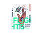 Flights. believe clouds hand flower stars lettering typography badge illustration graphic design logo