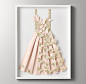 Hand-Folded Paper Butterfly Dress - Pink