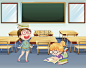 学生在教室里