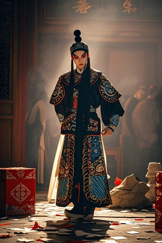 黑白老生戏曲戏剧京剧男生人物摄影图-花瓣网