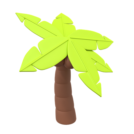 Beach Tree 3D Illust...