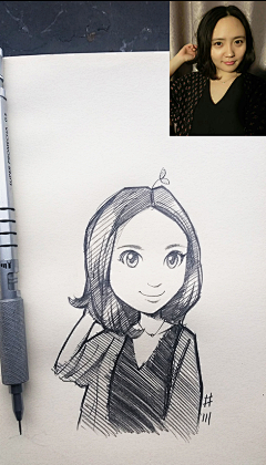 清雅府采集到人物照片插画