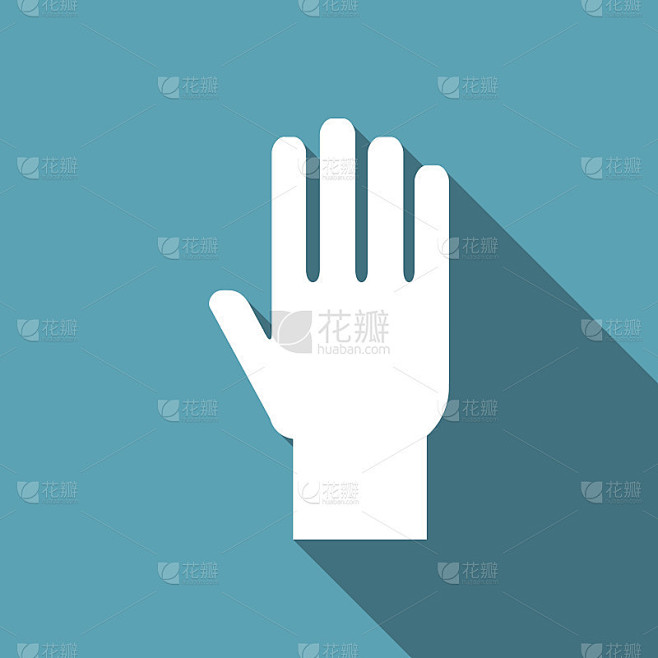 手矢量平面图标