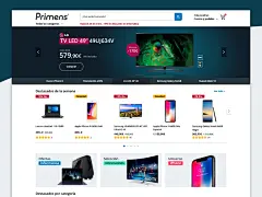 As I said on Primens logo post, I'll bring you more work about this project every week. Best way to start this project show up is by its desktop home. The home tries to contain every single promo, offer and highlighted product of the week by showing a lit