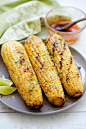 Honey Sriracha Butter Grilled Corn - buttery, sweet and slightly spicy grilled corns with honey sriracha butter. So easy and so good! | rasamalaysia.com