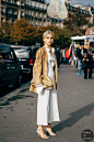 Paris SS 2020 Street Style: Caroline Daur : Caroline Daur between the fashion shows.