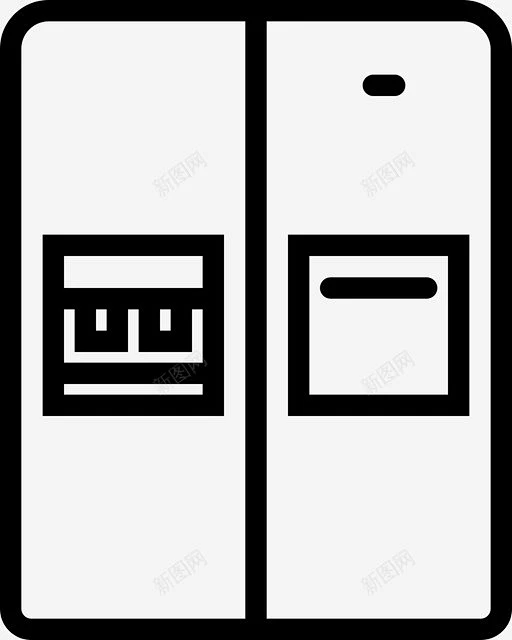 2门冰箱冰家庭图标 icon 标识 标志 UI图标 设计图片 免费下载 页面网页 平面电商 创意素材-花瓣网