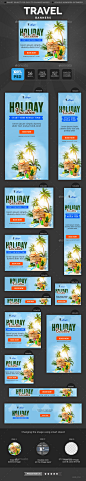 Travel Banners - Banners & Ads Web Elements