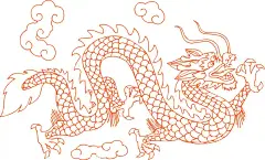 腾云的龙|彩色简笔画,龙简笔画