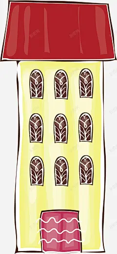 手绘卡通楼房插画矢量图 免抠png 设计图片 免费下载 页面网页 平面电商 创意素材