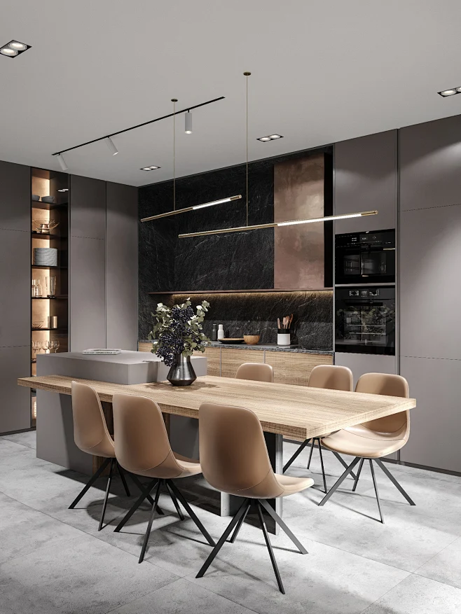 Image may contain: table, modern and indoor-花瓣网