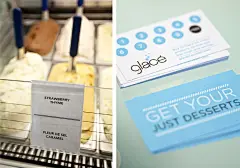 Glace冰淇淋品牌产品名片设计