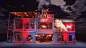 3D cenografia Project vray scenography Render 3dsmax 3dmax Exhibition  animation 