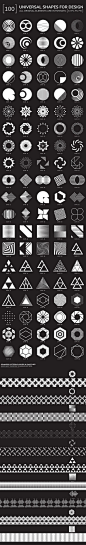 100 geometric shapes. Part 2 by Vanzyst on @creativemarket