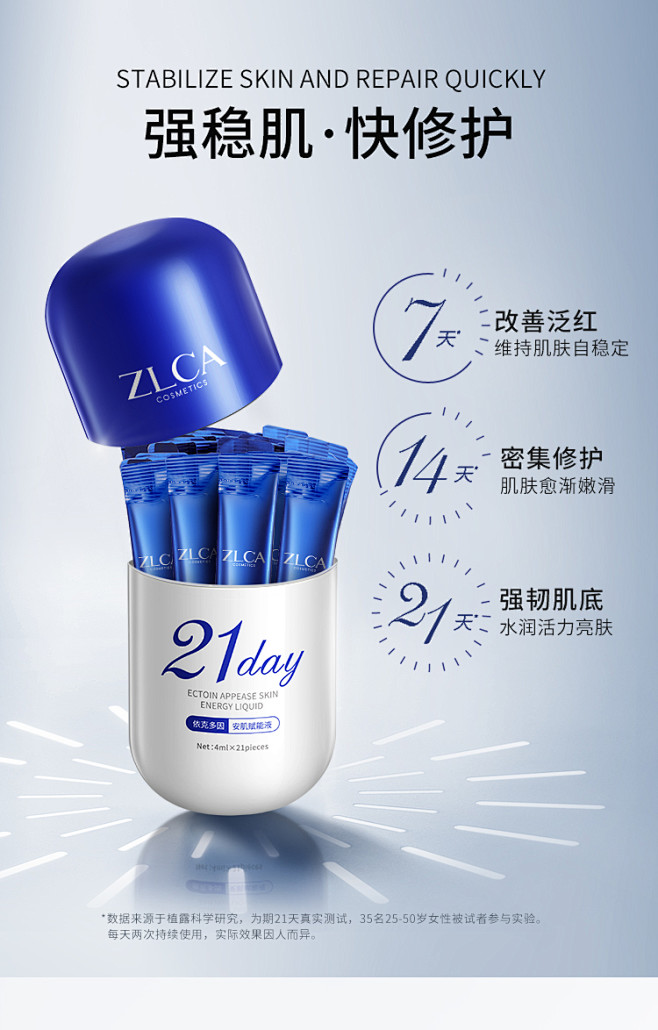 ZLCA植露萃岸依克多因安肌赋能液水乳精...