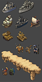 Ships, Tanks, Characters, and Scenery by reno-pixellu.com: 